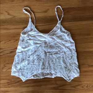 Lace design tank top